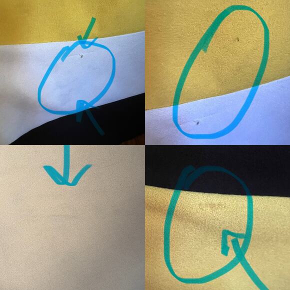 New York & Company Yellow Colorblock Fit & Flare Midi Dress Size L Pastel Retro - Picture 14 of 17